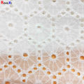 Jacquard Fabric Clothing Fabric textile 100% Eyelet Cotton